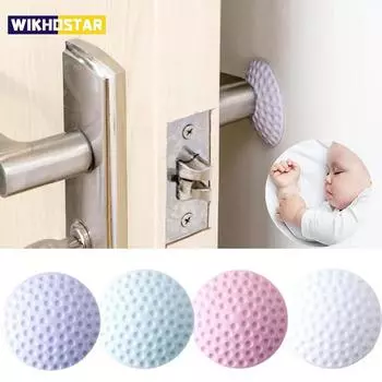 Кухонные гаджеты Аксессуары Бесшумный дверной замок Настенная защитная накладка Защита для дома Крылья Креативный стиль Украшение дома розовый