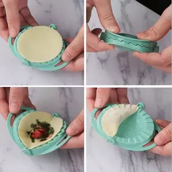 Кухонные гаджеты Форма для пельменей Креативный кухонный ручной инструмент для пельменей зелёный