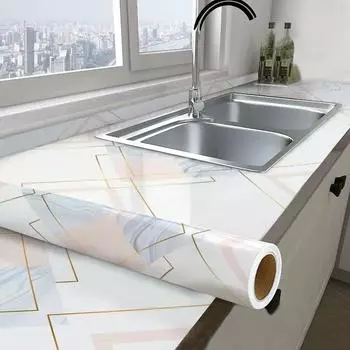 Кухонные маслостойкие водостойкие толстые противоожоговые самоклеящиеся наклейки из ПВХ Muebles Armarios De Cocina Armarios De Cocina виниловые