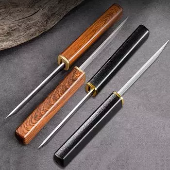 Кухонные ножи Двойной нож 2 в 1 Нож с двойным лезвием Комбинированный нож для мяса Очистка Барбекю Рыбалка Режущие инструменты