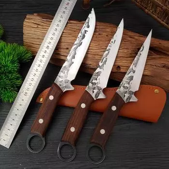 Кухонные ножи из нержавеющей стали, обвалочный нож, нож для мясника, нож для рыбалки, нож для резки фруктов и овощей size 1