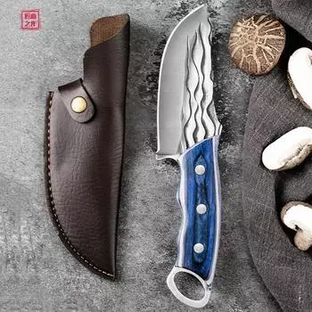 Кухонные ножи Кованый нож для мясника Нож для обвалки Тесак для мяса Шеф-повар Рыбалка Кулинария Резак Инструмент