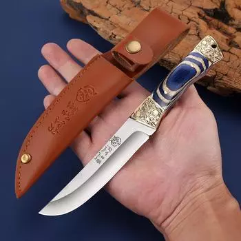 Кухонные ножи многофункциональные портативные походные высококачественные профессиональные ножи для самообороны нож для мяса и фруктов аксессуары для дома синий