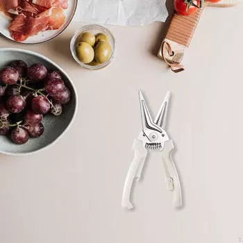 Кухонные ножницы для птицы, безопасный замок, цветочная отделка, барбекю, мясо, рыба, кости, ножницы для