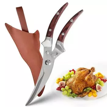 Кухонные ножницы из нержавеющей стали для разделки куриных костей, ножницы для разделки куриных костей, многофункциональный кухонный нож для разделки утиных костей