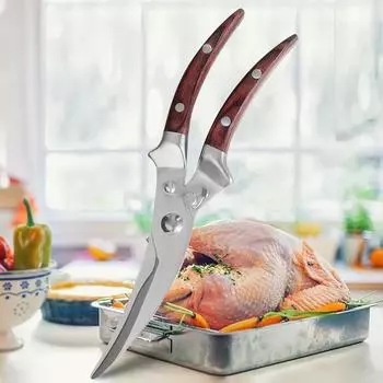 Кухонные ножницы из нержавеющей стали для разделки куриных костей, ножницы для разделки куриных костей, многофункциональный кухонный нож для разделки утиных костей