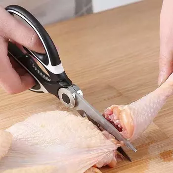 Кухонные ножницы из нержавеющей стали, многофункциональные бытовые ножницы, ножницы для резки костей, куриные крылышки, измельчитель для рыбы, открывалка для бутылок