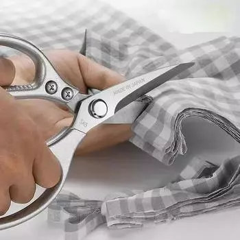 Кухонные ножницы из нержавеющей стали, мощные ножницы для разделки куриных костей, многофункциональные бытовые ножницы для разделки рыбы серебряный