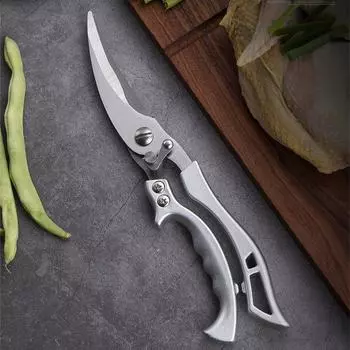 Кухонные ножницы из нержавеющей стали, ножницы для резки морепродуктов, курицы, птицы, мощные ножницы для куриных костей