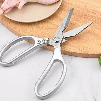 Кухонные ножницы Кухонные ножницы для куриных костей Кухонные ножницы Ножницы для утки и рыбы SK5 Ножницы из нержавеющей стали Кухонные принадлежности серебряный