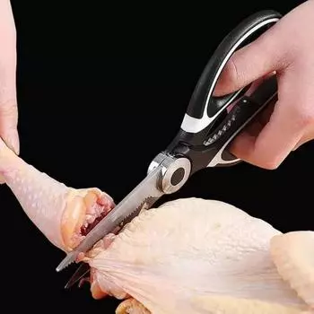 Кухонные ножницы, ножницы для куриных костей, многофункциональные нескользящие острые ножницы из нержавеющей стали для кухни, ножницы для барбекю, барбекю