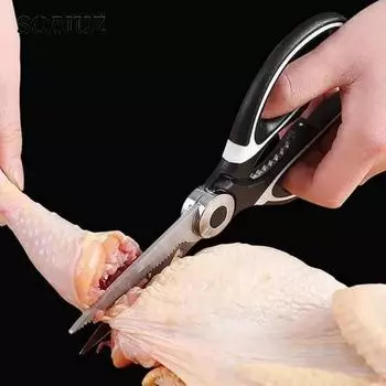 Кухонные ножницы, ножницы для куриных костей, многофункциональные нескользящие острые ножницы из нержавеющей стали для кухни, ножницы для барбекю, барбекю