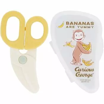 Кухонные ножницы Skater Детское питание Резак для еды Curious George 24 BFC1-A