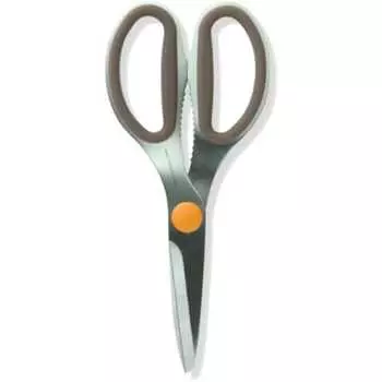 Кухонные ножницы Yaxel, изготовленные в магазине ножей, разбираются и моются, можно мыть в посудомоечной машине, зубчатое лезвие с одной стороны, разборная конструкция, кухонные ножницы