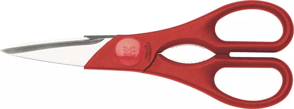 Кухонные ножницы Zwilling, красные, из нержавеющей стали, японские кухонные ножницы Twin Germany [Авторизованный продукт] 43964-200 красный