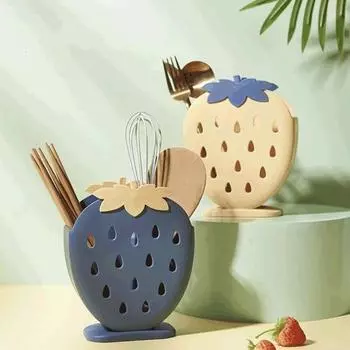 Кухонные палочки для еды, ложка, вилка, ящик для хранения, держатель для слива клубники, контейнер