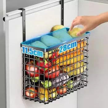 Кухонные полки Yousheng, 2 шт., стеллажи для хранения, антикоррозийное покрытие, грузоподъемность 10 кг, простая установка, подвесные органайзеры для дверей шкафа чёрный