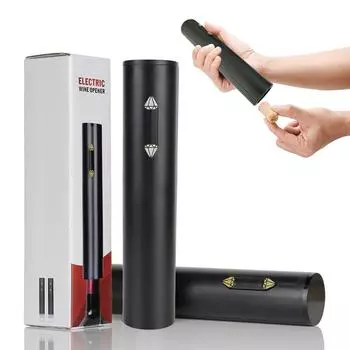 Кухонные принадлежности Гаджеты Открывалка Автоматическая электрическая открывалка для бутылок вина с резаком для фольги Электрическая легкая открывалка для бутылок красного вина золотой