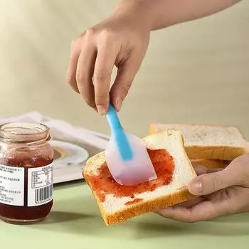 Кухонные принадлежности Кулинарные принадлежности Посуда Фритюрница Формы для печенья Инструменты Силиконовая лопатка для крема для торта Антипригарный батончик для масла оранжевый