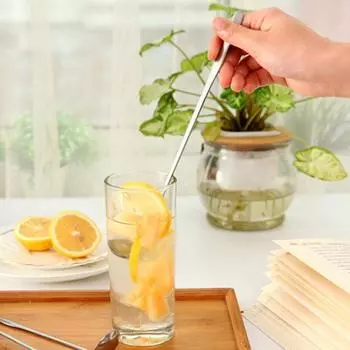 Кухонные принадлежности Принадлежности для совок Аксессуары для кофе Ложка для мороженого из нержавеющей стали с длинной ручкой серебряный