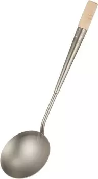 Кухонные принадлежности River Light, железный китайский половник, стандартный, 46 см, C4101 серебряный