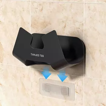 Кухонные принадлежности Сильная нагрузка Удобный Легко чистить Оптовая продажа Фирменная настенная полка Инструмент не занимает место Крышка Стойка чёрный