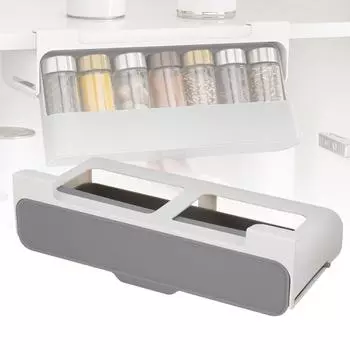 Кухонные принадлежности Стойка для приправ Контейнер для хранения на кухне Самоклеящаяся настенная стойка для хранения бутылок с приправами