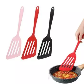 Кухонные принадлежности своими руками Жареные блины Лопатка с прорезями Лопатка для рыбы Лопатка для готовки Лопатка для барбекю чёрный