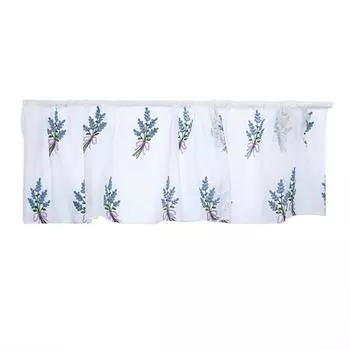 Кухонные ярусы Шкаф с вышивкой Занавеска для окна Короткая занавеска Половина окна Обработка(синий)