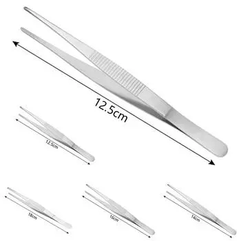 Кухонные щипцы для барбекю, стальные пинцеты для еды, инструмент для приготовления пищи, зажим для говядины 12.5cm