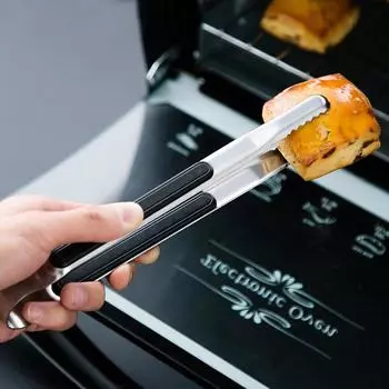 Кухонные щипцы из нержавеющей стали, маленькие щипцы для приготовления барбекю на гриле, щипцы для барбекю, мяса, салата, зажим, щипцы для льда, зажим, кухонная утварь оранжевый