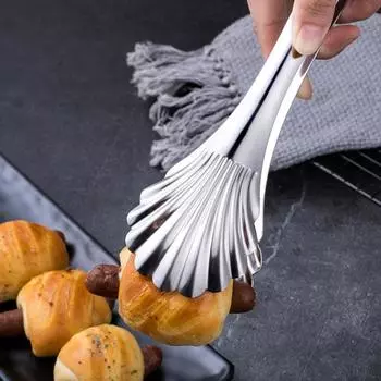 Кухонные щипцы из нержавеющей стали с длинной ручкой, зажим для стейков, зажим для торта, кухонная утварь