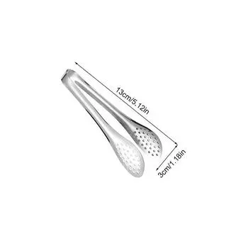 Кухонные щипцы Кухонная утварь Зажим для еды на барбекю Щипцы для шеф-повара из нержавеющей стали Портативные для пикника и приготовления пищи на гриле 5inch