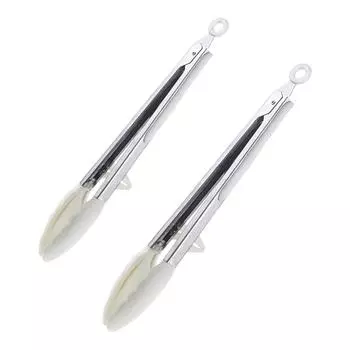 Кухонные щипцы с подставкой из нержавеющей стали с прочной ручкой, фиксирующие кухонные принадлежности