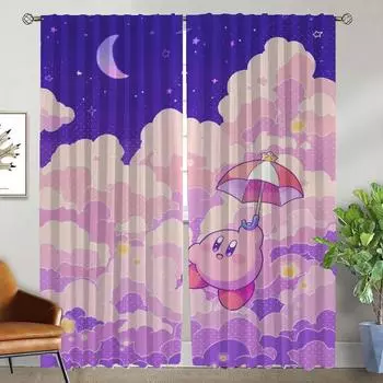 Кухонные шторы 2 шт. Kirbys Home Interior Шторы для камеры Перегородка затемняющие шторы для комнаты 2 панели жалюзи гостиная W50xH70cmx2pcs-CL