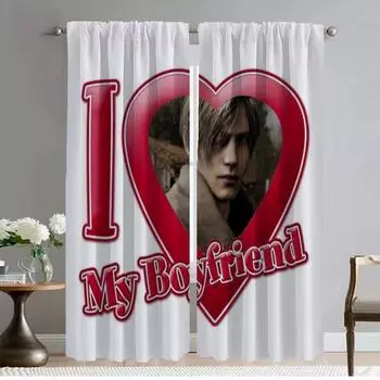 Кухонные шторы Leons Kennedy, 2 шт., современные шторы для гостиной, шторы для окон, тюль для перегородок в спальне W50xH70cmx2pcs-CL