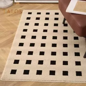 Кухонные тканые коврики из ПВХ для пола. Нескользящие моющиеся коврики. Устойчивый к пятнам коврик с подложкой из ТПР. Легкий черно-белый коврик для прихожей. 40x60cm чёрный