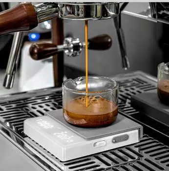 Кухонные весы для кофе с таймером, перезаряжаемые цифровые весы 0,1 г, высокоточные 3 режима, капельные весы для эспрессо, подарок бариста белый