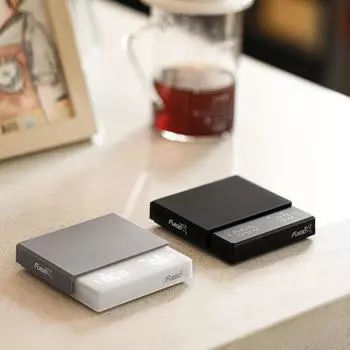 Кухонные весы для кофе с таймером, перезаряжаемые цифровые весы 0,1 г, высокоточные 3 режима, капельные весы для эспрессо, подарок бариста 2Kg чёрный