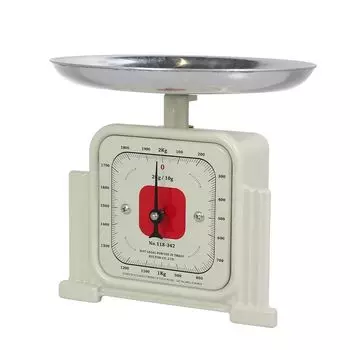 Кухонные весы Dulton Слоновая кость 2 кг Кулинарные весы Весы Ретро Американский Высота Ширина 17 см Глубина Весовая платформа CLASSIC GENTLE SCALE СЛОНОВАЯ КОСТЬ 17,5 см слоновая кость