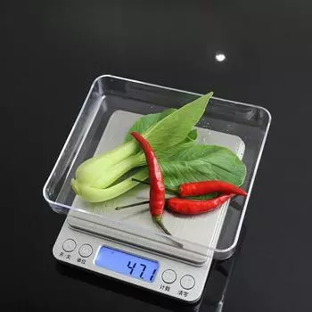 Кухонные весы, кофейные весы, небольшие бытовые весы для еды, граммы, весы для выпечки, граммы из нержавеющей стали 0.1g / 3kg battery model