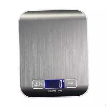 Кухонные весы Кофейные зерна Нержавеющая сталь Нескользящие Легкие электронные весы Профессиональные Battery 5KG