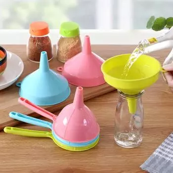 Кухонные воронки многоцелевые пластиковые новые кухонные принадлежности длинноручковые кухонные принадлежности кухонные принадлежности случайный цвет