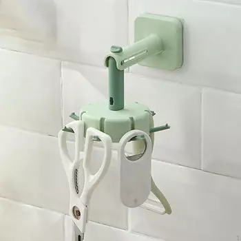 Кухонные вращающиеся крючки, кухонные принадлежности, стойка для посуды серый