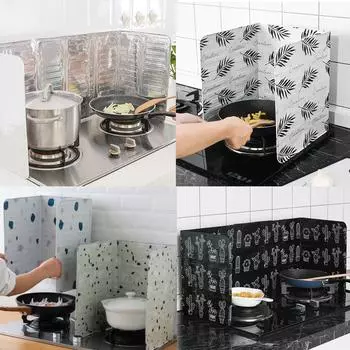 Кухонный экран для жарки масла, защитный экран для кемпинга, складной ветрозащитный экран для газовых плит, ветрозащитный экран от брызг