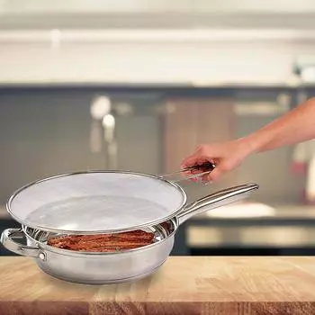 Кухонный экран от брызг из нержавеющей стали, мелкоячеистый экран от брызг