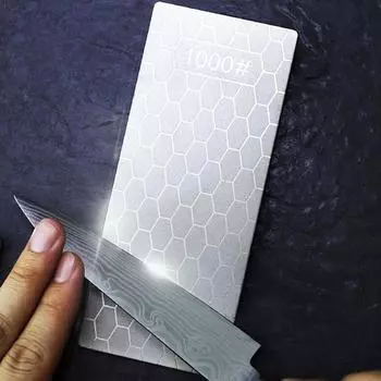 Кухонный алмазный ультратонкий точильный камень для ножей, точилка для ножей, сотовая поверхность, точильный камень, резак, инструмент (400# 1000# 600#) Girt-600