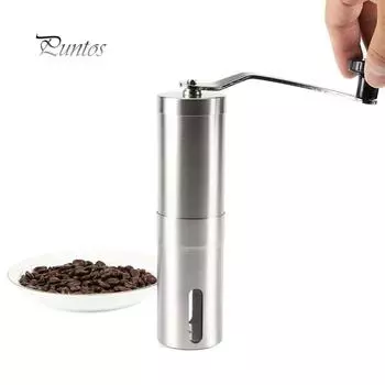Кухонный артефакт Стальная ручная кофемолка Ручная мельница для зерен Посуда для помола one size