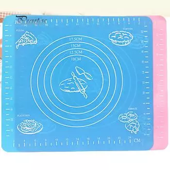 Кухонный артефакт Весы Коврик для раскатывания теста Подложка для выпечки Подушечка для помадки Кулинарные принадлежности розовый