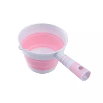 Кухонный бытовой складной совок для воды, многофункциональный подвесной совок для воды, портативный дорожный совок для улицы One Size розовый